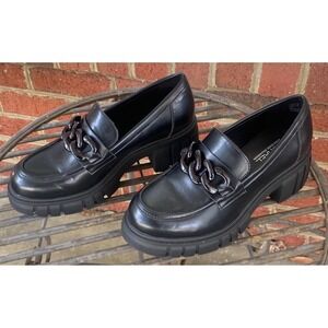 Michael Shannon Emilia Loafers Shoes 6M  Black Chunky Platform Whimsigoth y2K